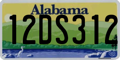 AL license plate 12DS312