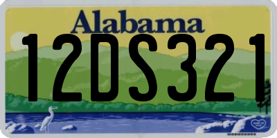 AL license plate 12DS321