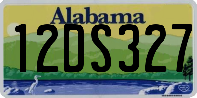 AL license plate 12DS327