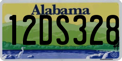 AL license plate 12DS328