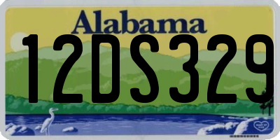 AL license plate 12DS329