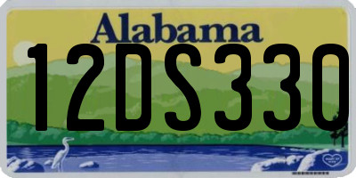 AL license plate 12DS330
