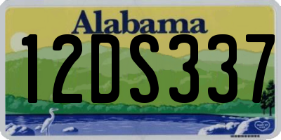 AL license plate 12DS337