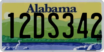 AL license plate 12DS342