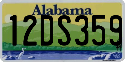 AL license plate 12DS359