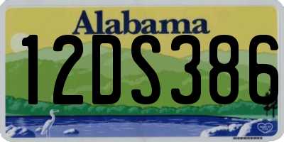 AL license plate 12DS386