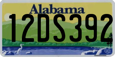 AL license plate 12DS392