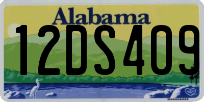 AL license plate 12DS409
