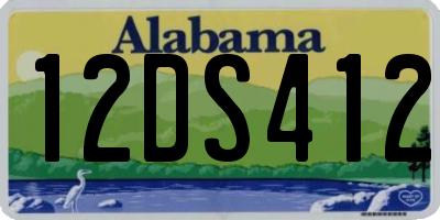 AL license plate 12DS412