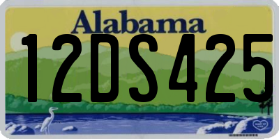 AL license plate 12DS425