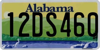 AL license plate 12DS460