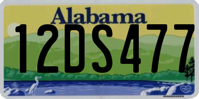 AL license plate 12DS477