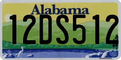 AL license plate 12DS512