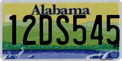AL license plate 12DS545