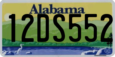 AL license plate 12DS552