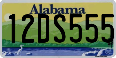 AL license plate 12DS555