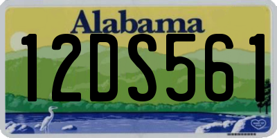 AL license plate 12DS561