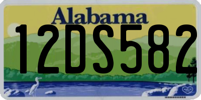 AL license plate 12DS582