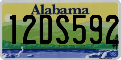 AL license plate 12DS592