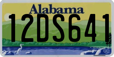 AL license plate 12DS641