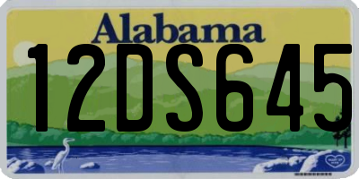 AL license plate 12DS645