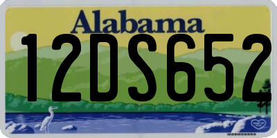 AL license plate 12DS652