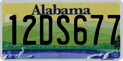 AL license plate 12DS677