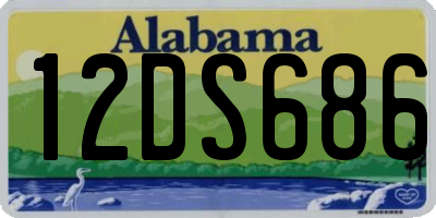 AL license plate 12DS686