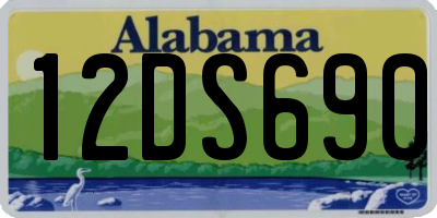 AL license plate 12DS690