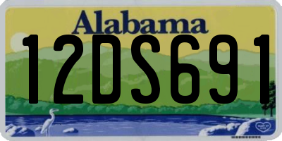 AL license plate 12DS691