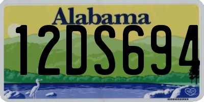 AL license plate 12DS694