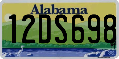 AL license plate 12DS698