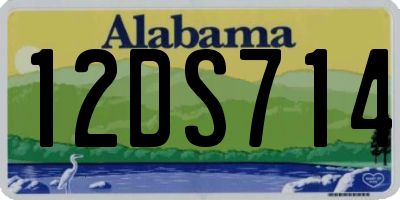 AL license plate 12DS714