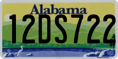 AL license plate 12DS722