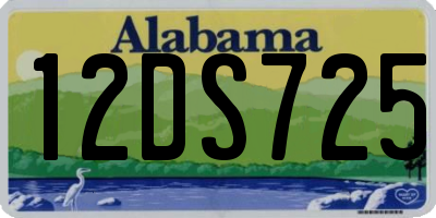 AL license plate 12DS725