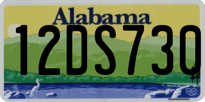 AL license plate 12DS730