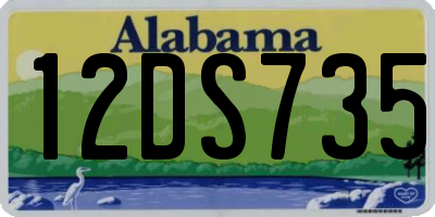 AL license plate 12DS735