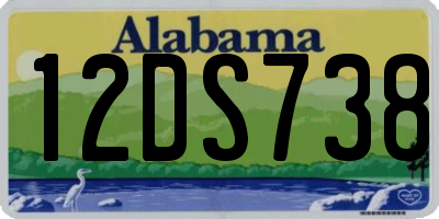 AL license plate 12DS738
