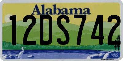 AL license plate 12DS742