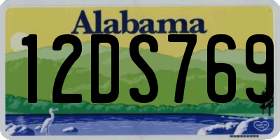 AL license plate 12DS769