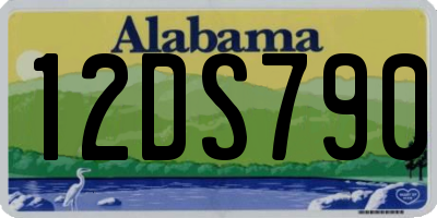 AL license plate 12DS790