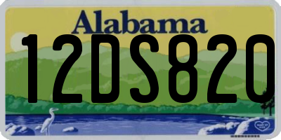 AL license plate 12DS820