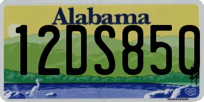 AL license plate 12DS850
