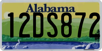 AL license plate 12DS872