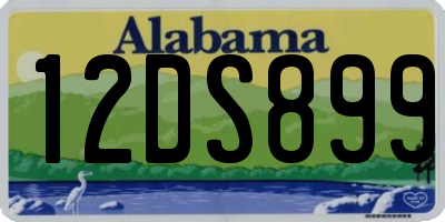 AL license plate 12DS899