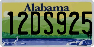 AL license plate 12DS925