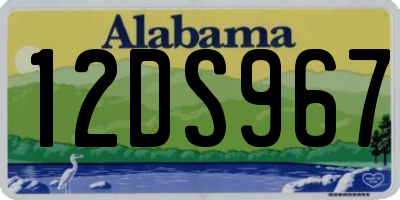 AL license plate 12DS967