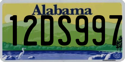 AL license plate 12DS997