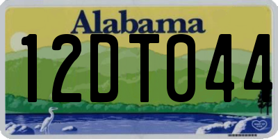 AL license plate 12DT044