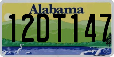 AL license plate 12DT147